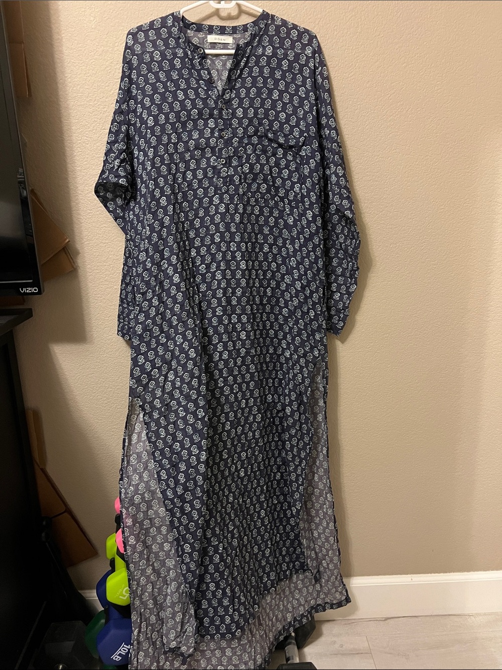 Doen floral print long sleeve dress